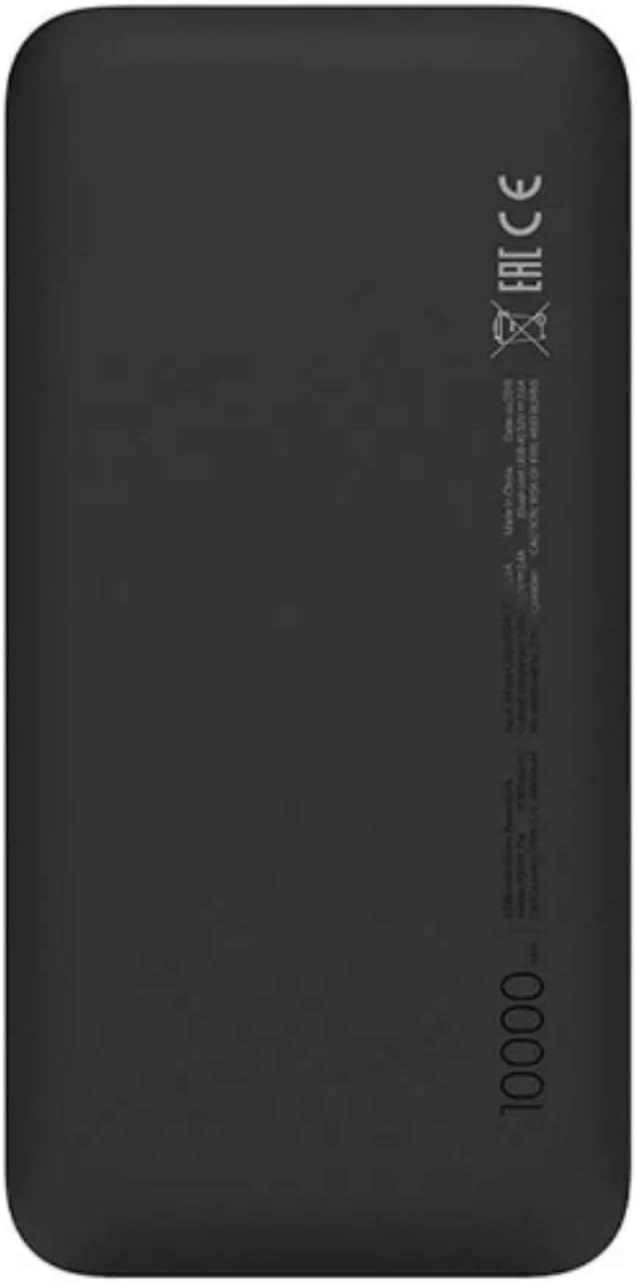 Carregador Portátil Power Bank Redmi 10000mAh 2 Saídas USB-A - Preto