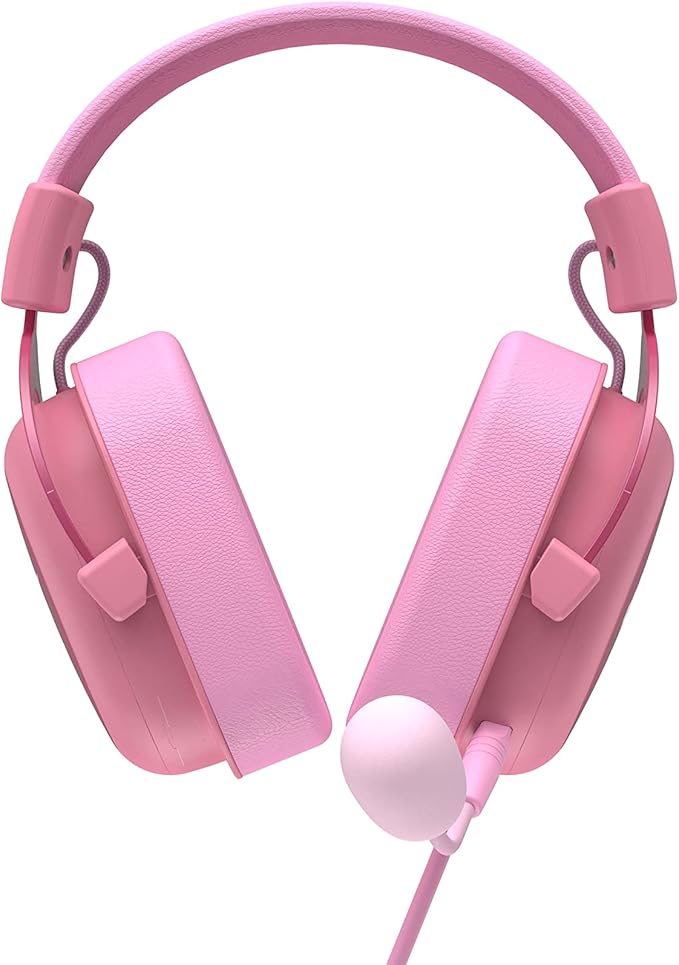 Headset Gamer Havit Rosa + Bônus de MousePad Rosa e Mouse Gamer Rosa