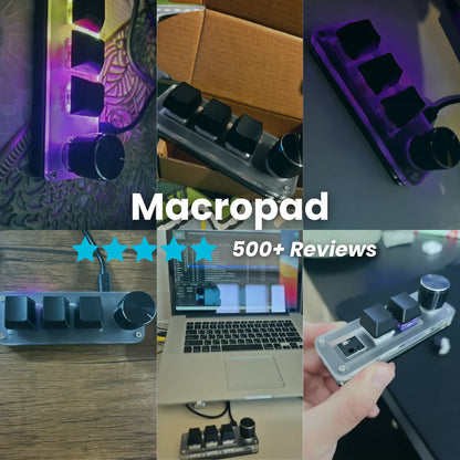Mini Teclado MacroPad Neo© Programação Personalizada - 3 teclas 1 botão