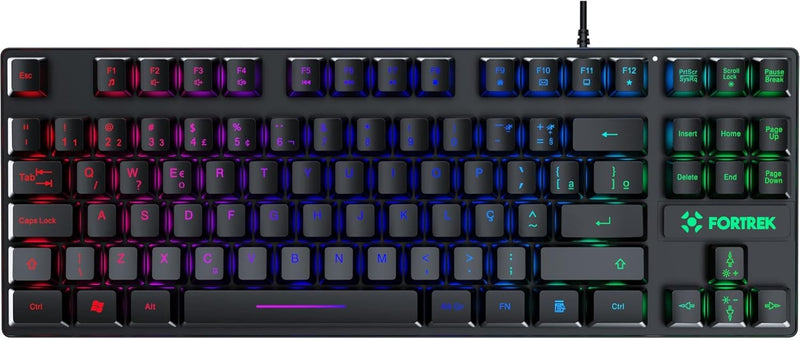 Teclado Gamer Fortrek Fearless 65 Compact Preto