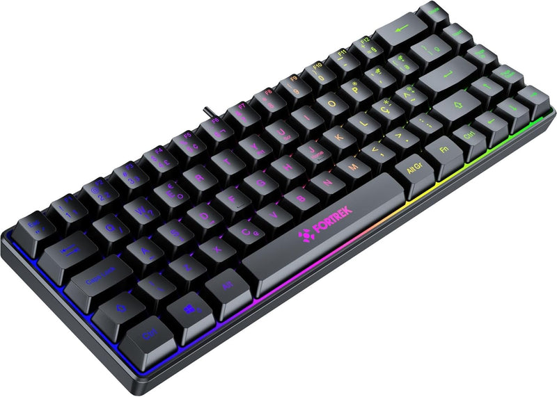 Teclado Gamer Fortrek Fearless 65 Compact Preto