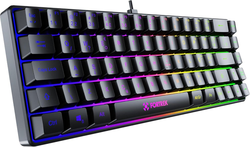 Teclado Gamer Fortrek Fearless 65 Compact Preto