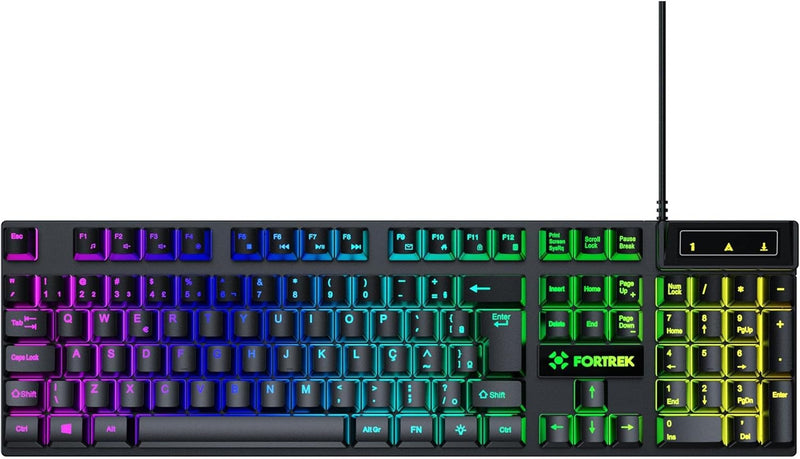 Teclado Gamer Fortrek Fearless 65 Compact Preto