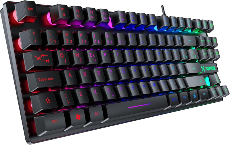 Teclado Gamer Fortrek Fearless 65 Compact Preto