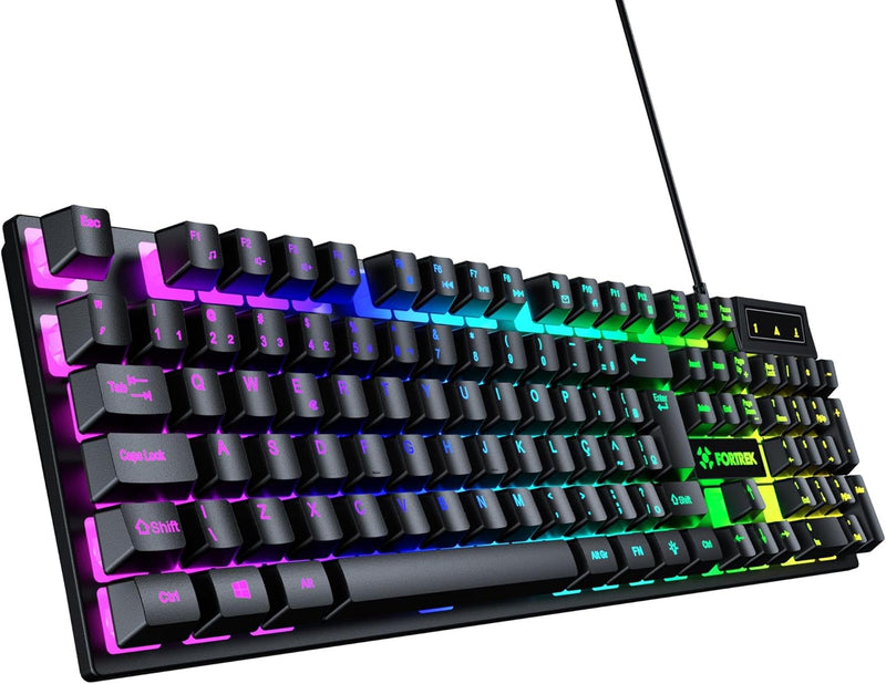 Teclado Gamer Fortrek Fearless 65 Compact Preto