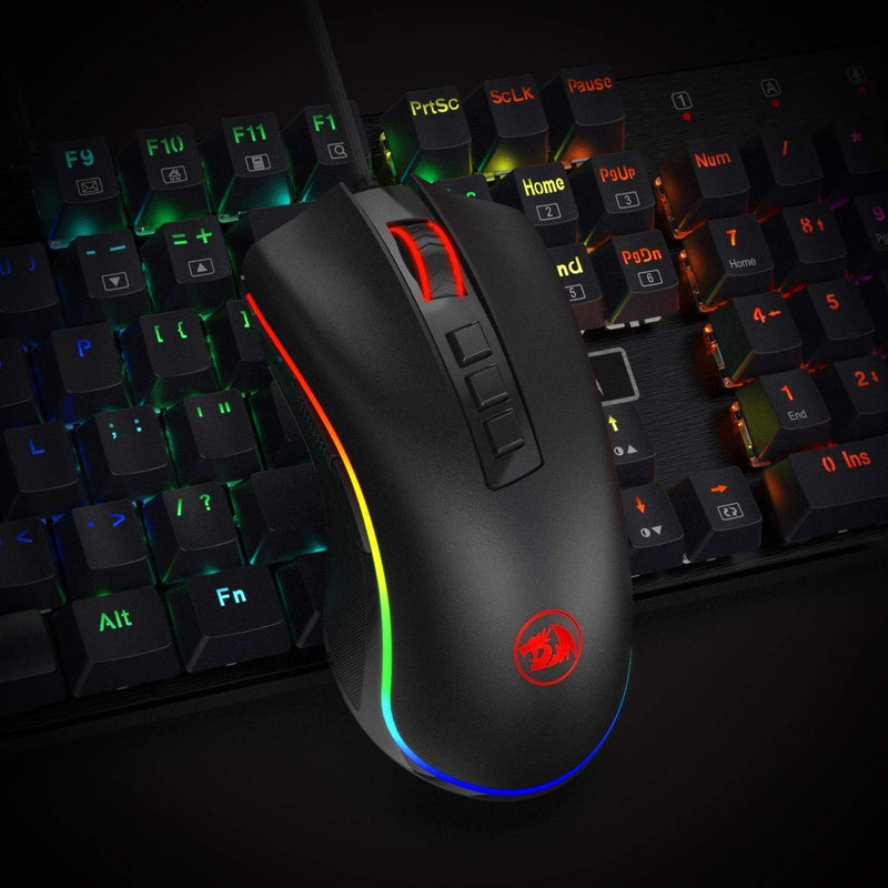 Mouse Gamer Redragon Cobra, Chroma RGB, 10000DPI, 7 Botões, Preto