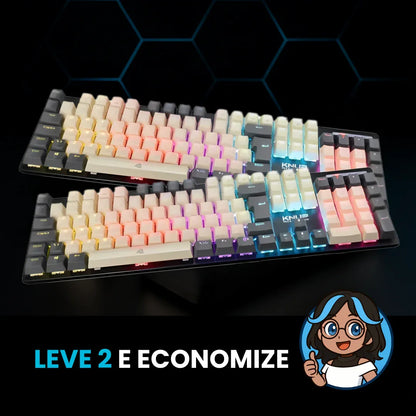 Teclado Mecânico Gamer Knup KP-TE143
